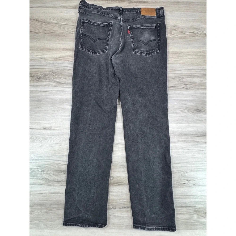 Levis Premium 541‎ Athletic Taper Jeans Mens 36x34 Washed Black 18181-0636